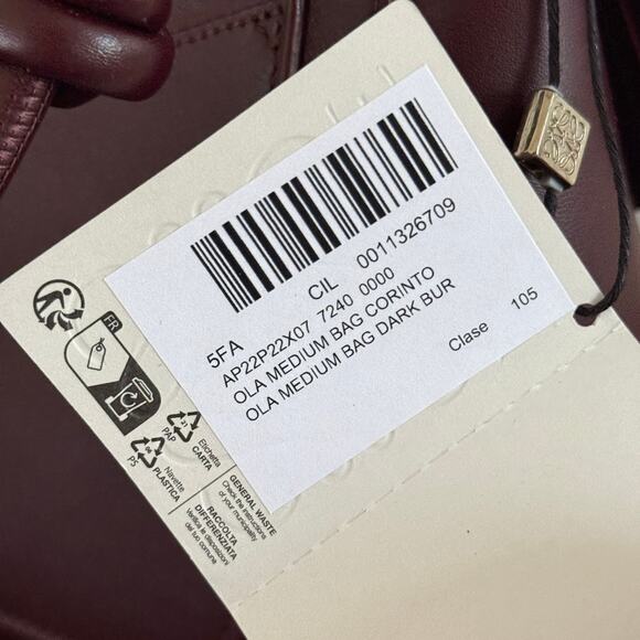 Size Medium - Loewe Women's Ola Shoulder Bag Smooth Calfskin - Picture 6 of 8